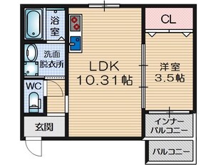 レーヴ茨木元町の物件間取画像